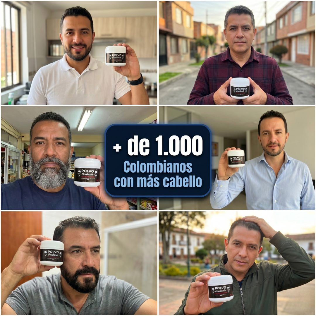 Nuevo Polvo Cubre Calvicie y Barba HairCover Pro® - SurtiShop