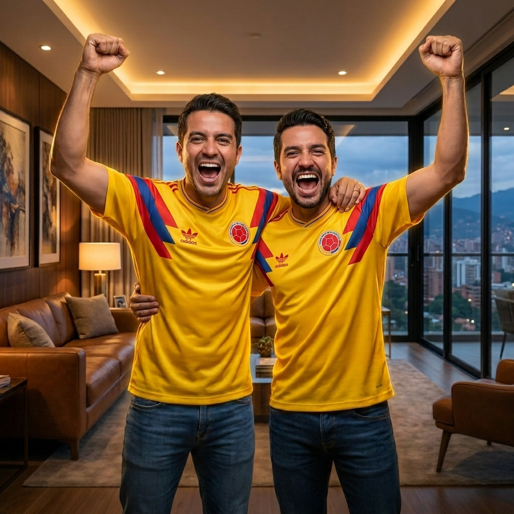 CAMISETA DE COLOMBIA RETRO - SurtiShop