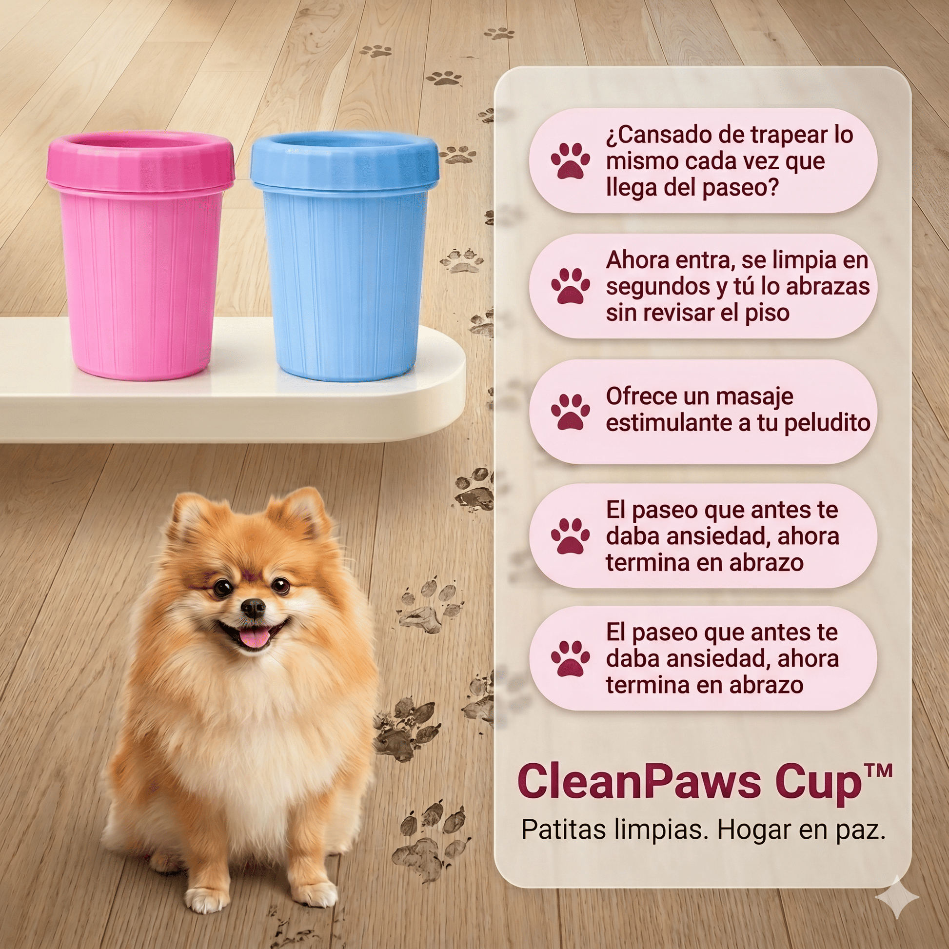 Nuevo Limpiador de Patitas CleanPaws Cup™ - SurtiShop