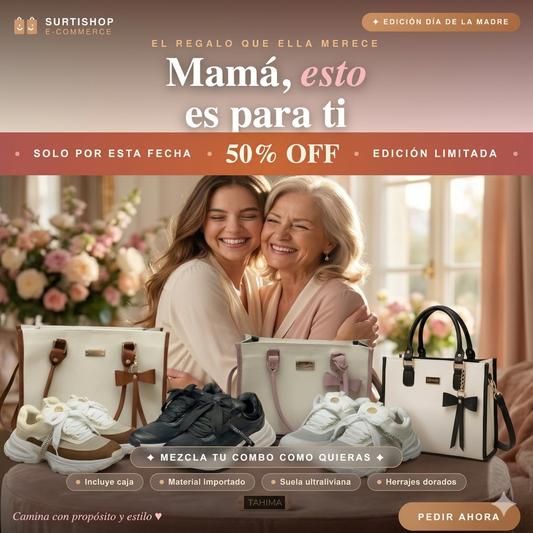 “El regalo perfecto para mamá: Tenis + Bolso Coquette” - SurtiShop