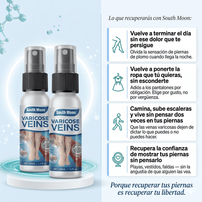 Nuevo Spray Varicose South Moon® - SurtiShop