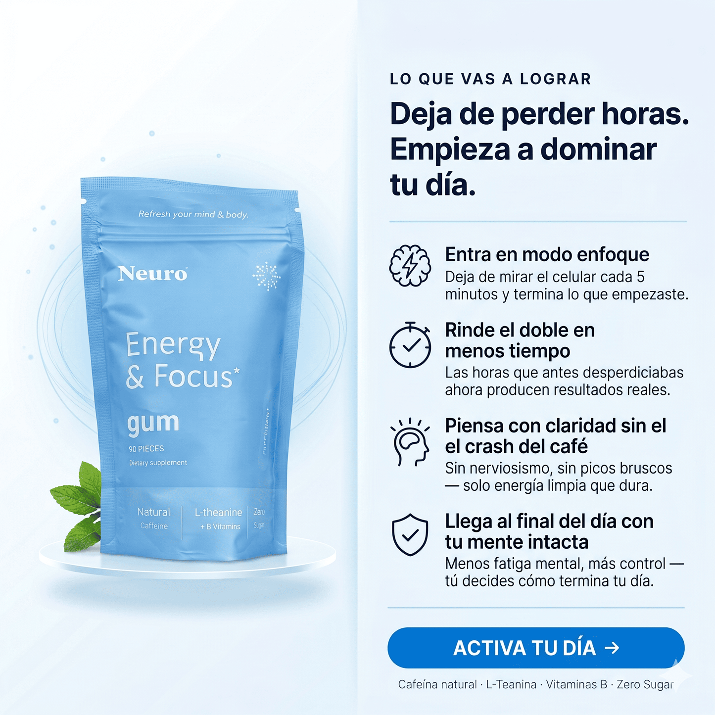 Nuevas Neuro Gum Energy & Focus® - SurtiShop