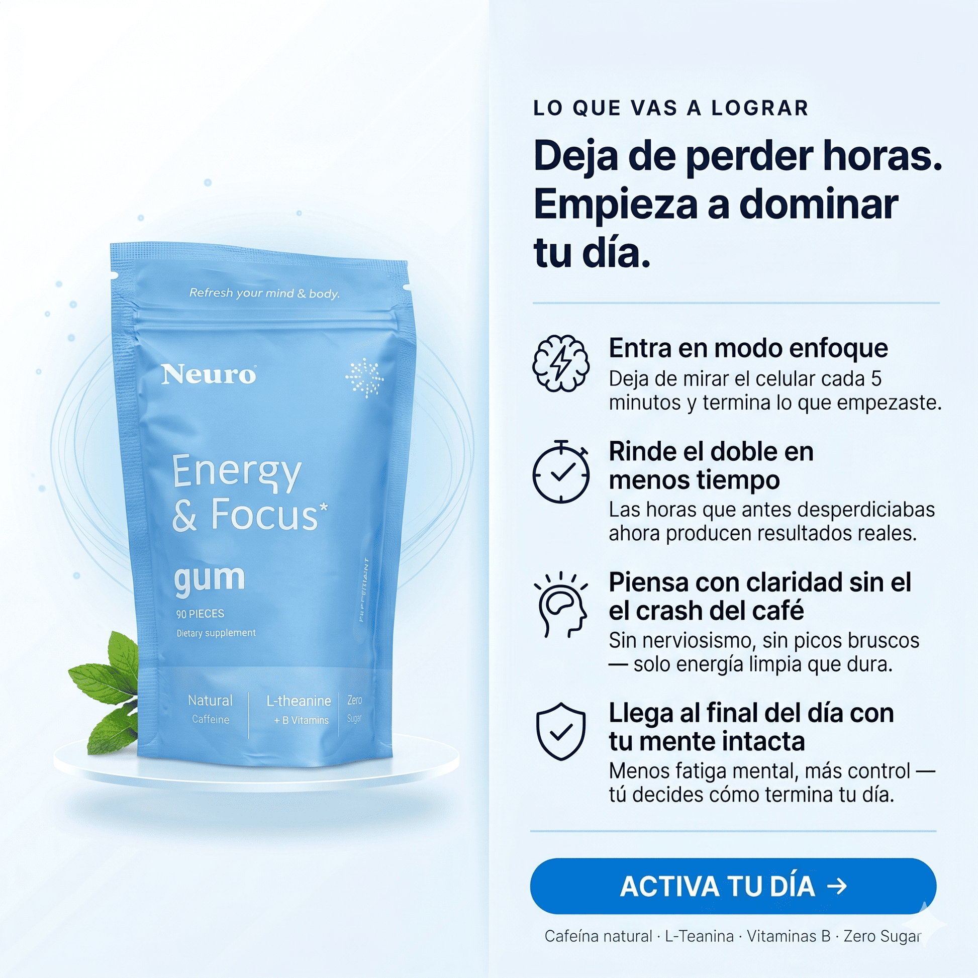 Nuevas Neuro Gum Energy & Focus® - SurtiShop