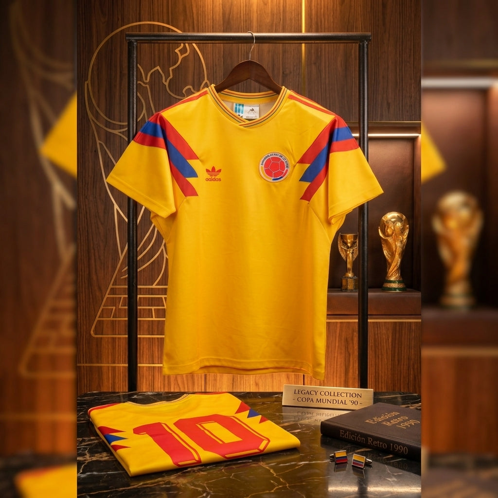 CAMISETA DE COLOMBIA RETRO - SurtiShop