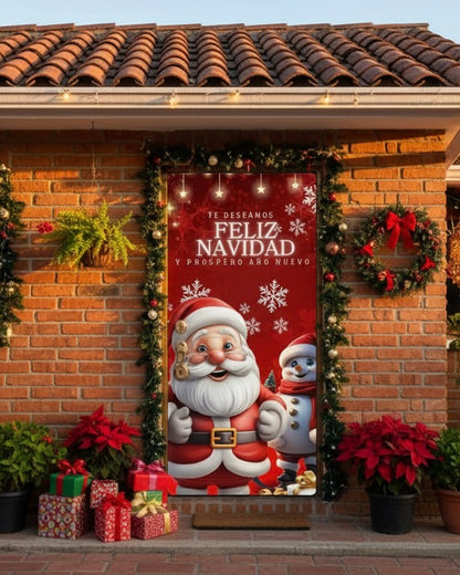 FUNDA PREMIUM PARA PUERTA NAVIDEÑA