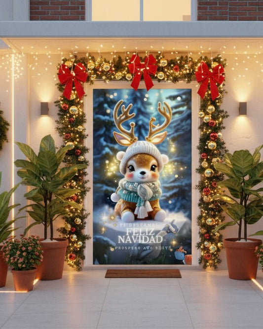 NUEVA FUNDA PREMIUM PARA PUERTA NAVIDEÑA 🎅🏻