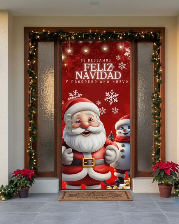FUNDA PREMIUM PARA PUERTA NAVIDEÑA