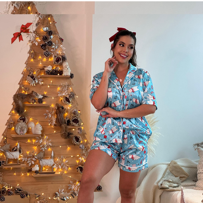 NUEVA PIJAMA NAVIDEÑA EN SATIN